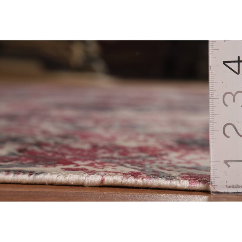 Modern Abstract Indian Rug Hand-Knotted Wool Carpet - 8'2"x 9'9"
