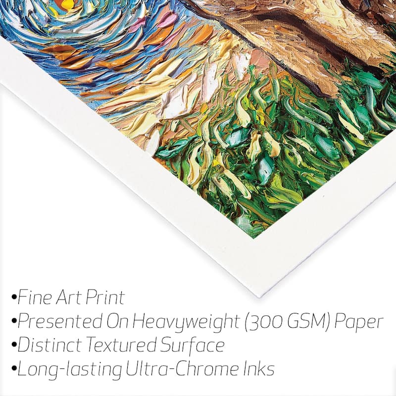 Goldendoodle Night Fine Art Paper Print by Aja Trier - Multi - 24x24