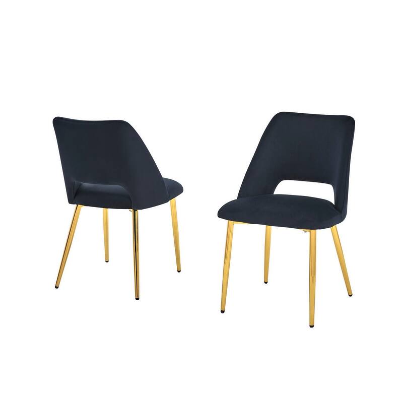 Best Quality Furniture Glass Dining Set with Gold Chrome Finish