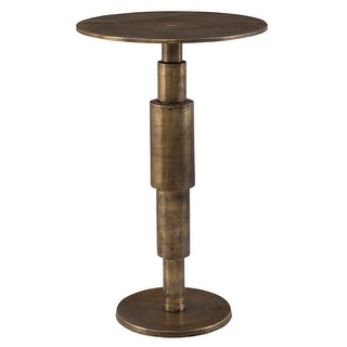 Uttermost Descend Gold Accent Table - 14"W x 22.5"H x 14"D