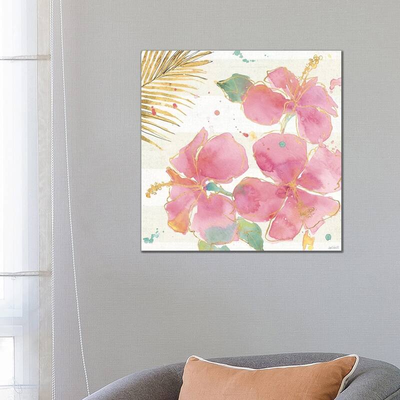iCanvas "Flamingo Fever VII" by Anne Tavoletti Canvas Print - 26x26x1.5