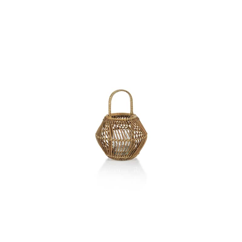 Teramo Rattan Woven Decorative Lantern - Small