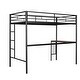 preview thumbnail 9 of 16, Metallic Twin Over Full Bunk Bed with Desk
