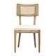 preview thumbnail 3 of 4, Carter Cotton Upholstered Dining Chair, Natural