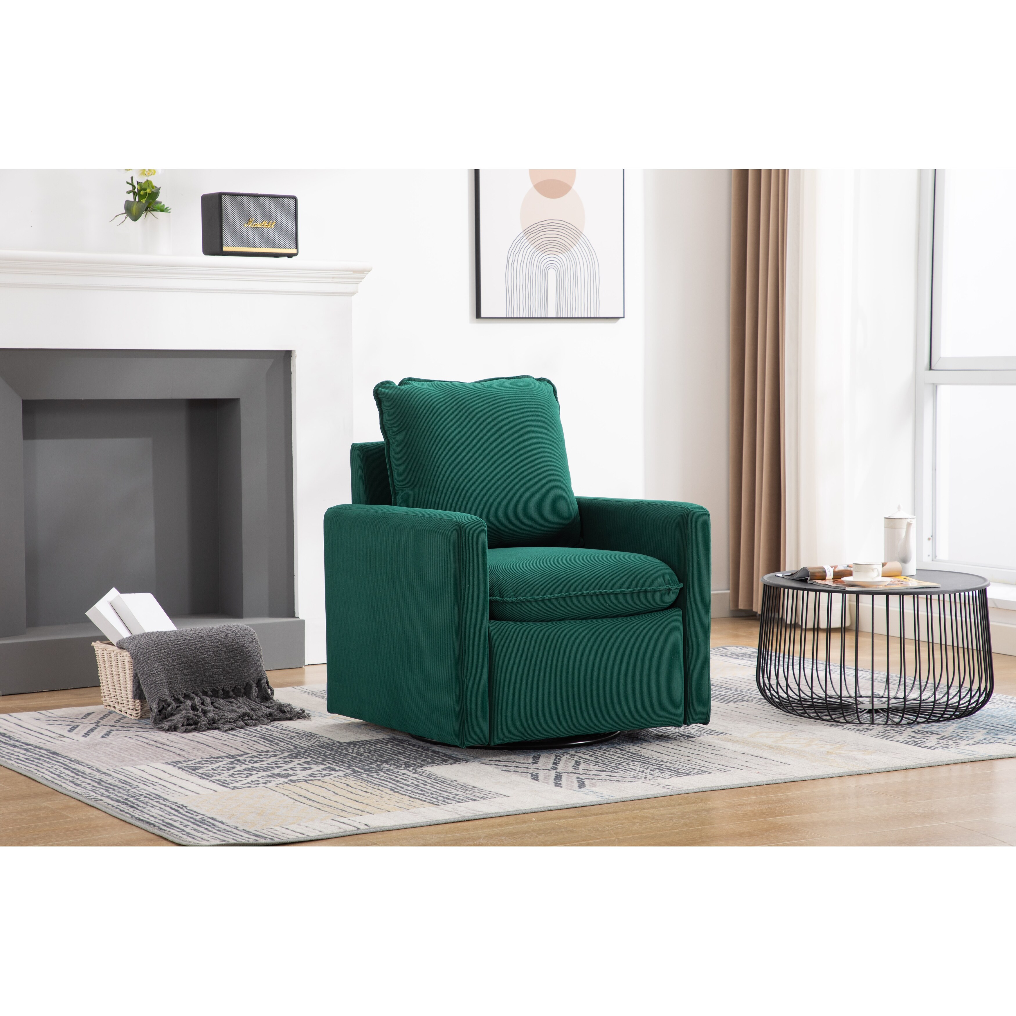 Lounge swivel on sale armchair