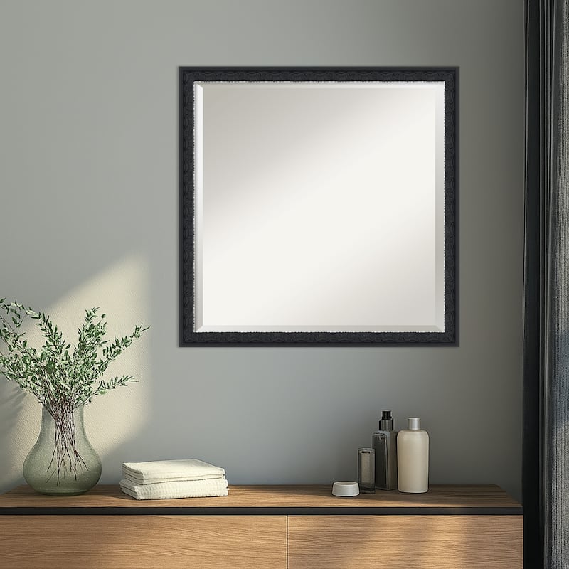 Bethany Beveled Wood Framed Wall Mirror