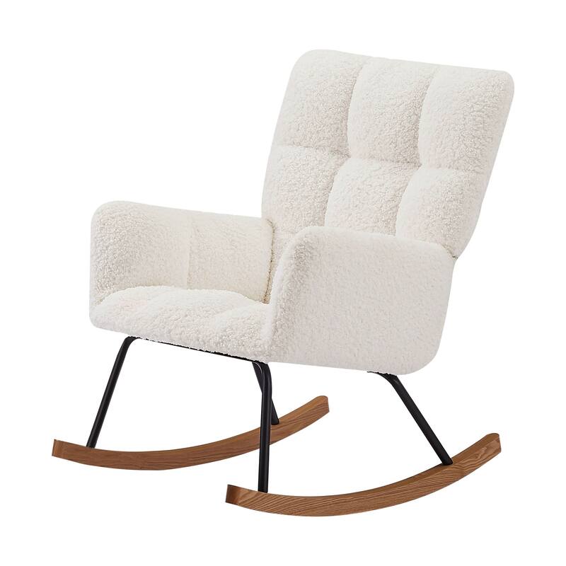 Lounge Chair Rocking Chair with High Backrest