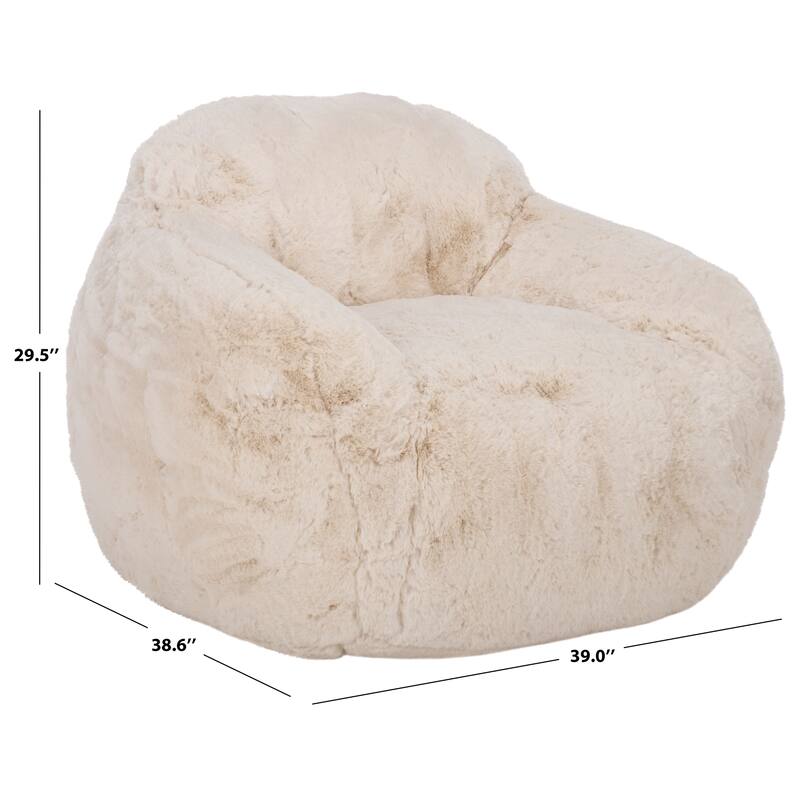 SAFAVIEH Couture Lorianna Bean Bag Chair - 39"W x 39"D x 30"H