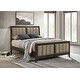 preview thumbnail 28 of 30, Wilkes 51-inch Upholstered Bed Dark Cocoa