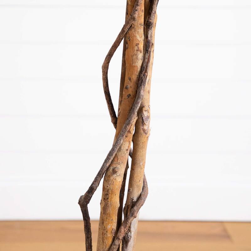 Black Ficus Artificial Halloween Potted Tree - 6' - Unlit