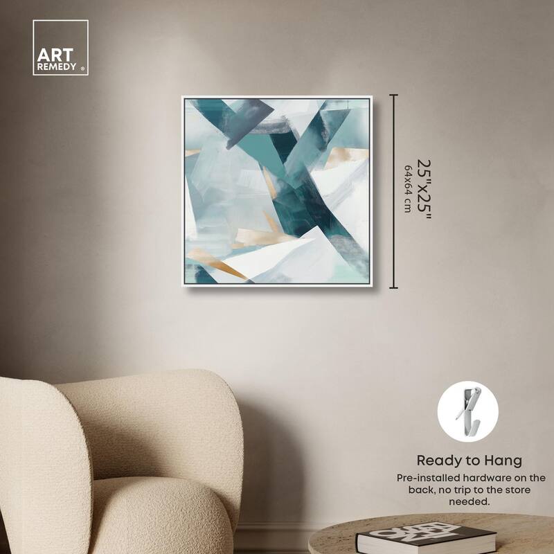 Cerulean Shard Canvas by Art Remedy