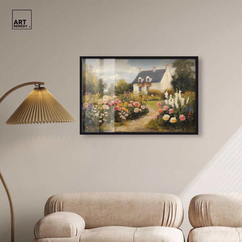 Floral Welcome Shadowbox by Art Remedy