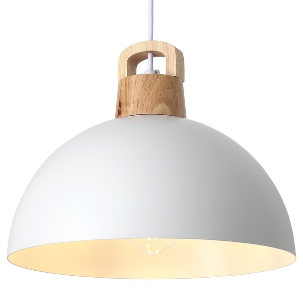 1-Light Modern Pendant Light Fixture with Plug-in Switch for