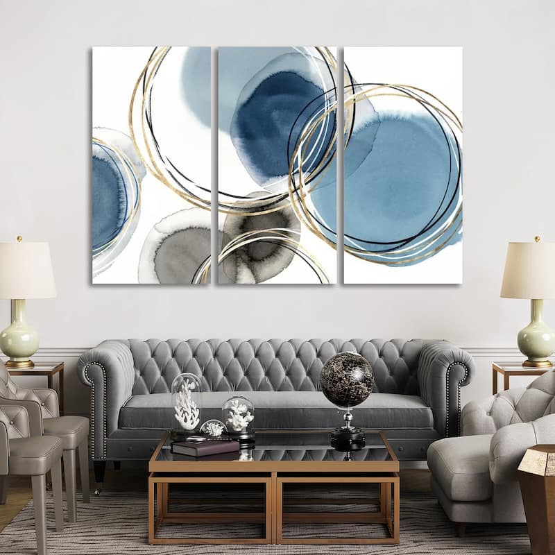 iCanvas "Infinity Indigo II " by Isabelle Z 3-Piece Canvas Wall Art Set