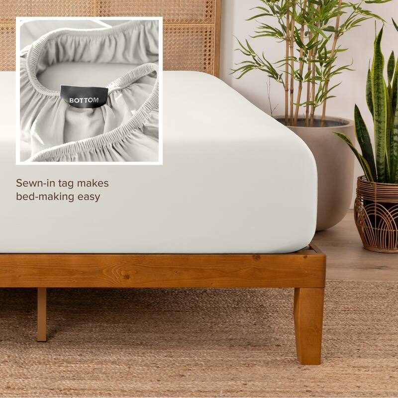 Bare Home Rayon from Bamboo Fitted Sheet