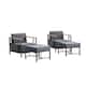 Option Black & Dark Grey Cushion