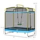 preview thumbnail 1 of 5, 3-in-1 Trampoline for Kids with Enclosure, Swing, Gymnastics Bar, Toddler Trampoline Kids