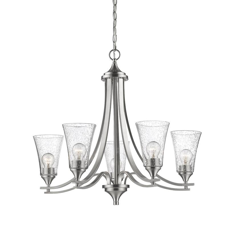 Millennium Lighting Natalie 5 Light 28" Wide Chandelier - Satin Nickel