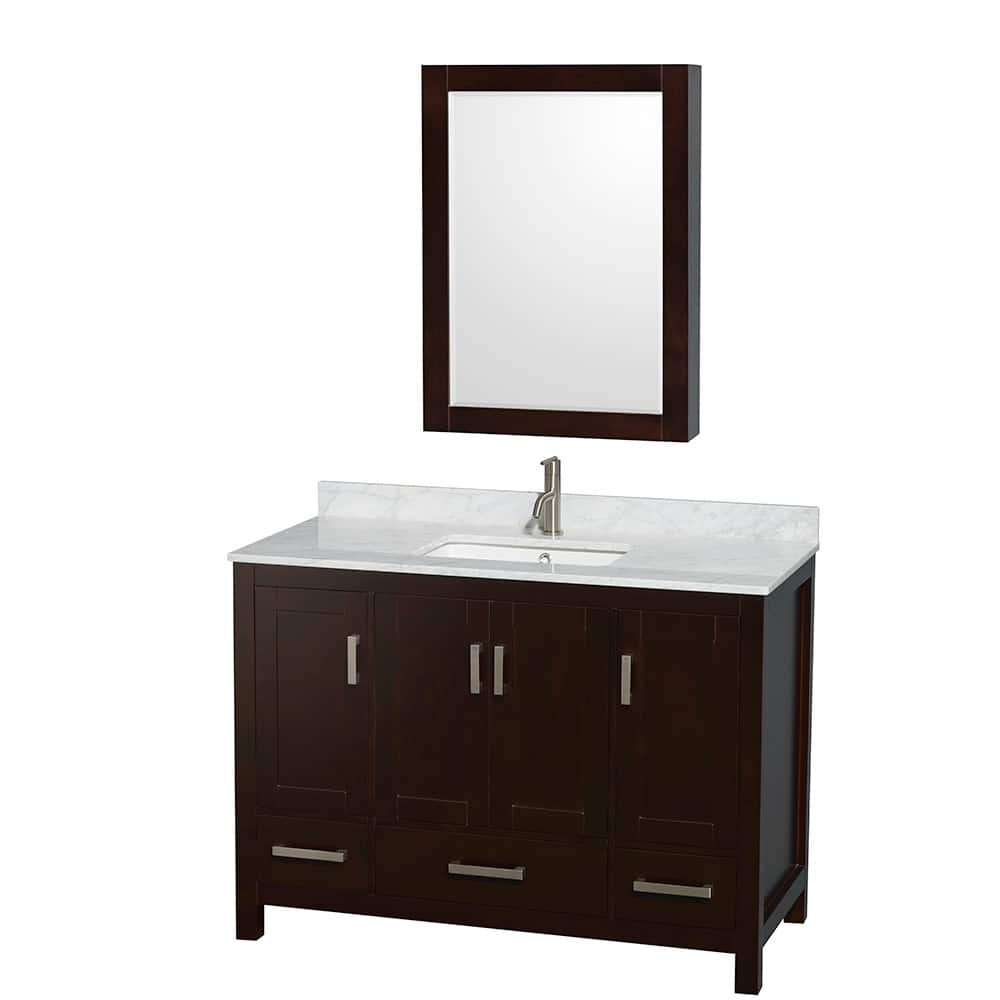 Wyndham Collection WCS141448SUNSMED Sheffield 48" Freestanding Single