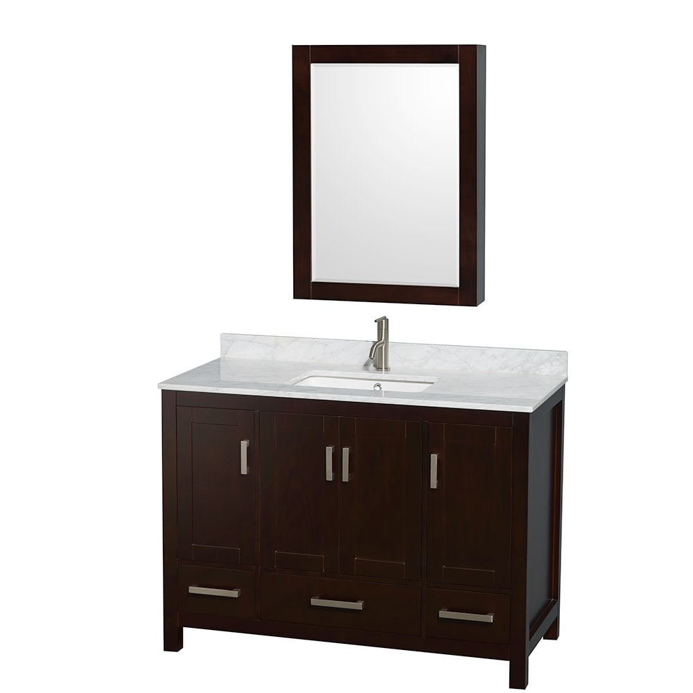 Wyndham Collection WCS141448SUNSMED Sheffield 48" Freestanding Single