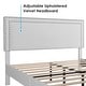 preview thumbnail 11 of 10, VECELO Upholstered Bed Frames with Height Adjustable Headboard