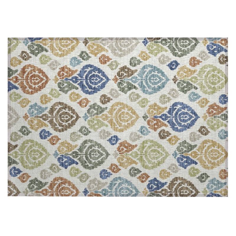 Machine Washable Indoor/ Outdoor Casual Zona Chantille Rug