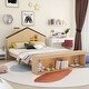 preview thumbnail 4 of 32, Platform bed with house shape headboard
