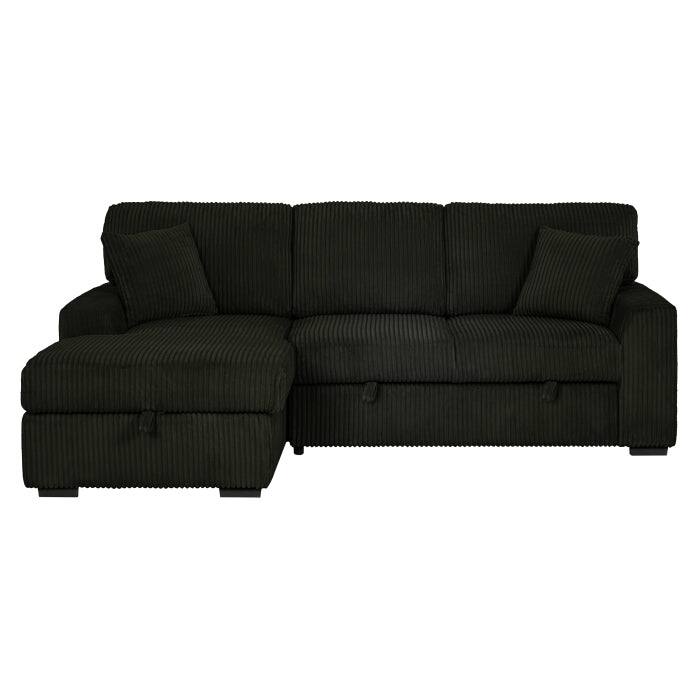 Modern Pull Out Sectional Sofa Bed with Storage, Convertible Living Room L-Shaped Couch