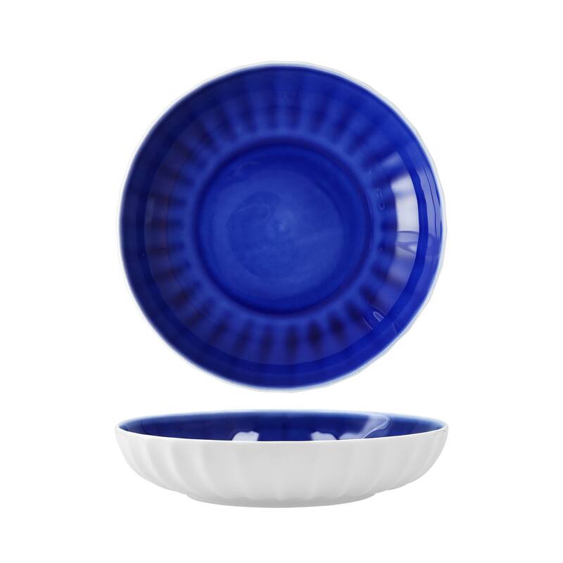 Fortessa Blyss Bone China,8.6" Bowl, , Cobalt Blue - 8.6" Bowl - Cobalt - 4 Piece