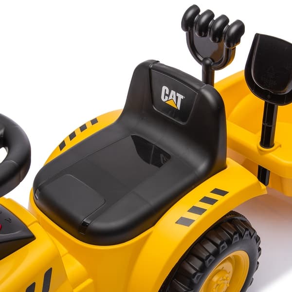 slide 2 of 10, CAT Holland T7 Tractor Foot to Floor Yellow - Assembly Required