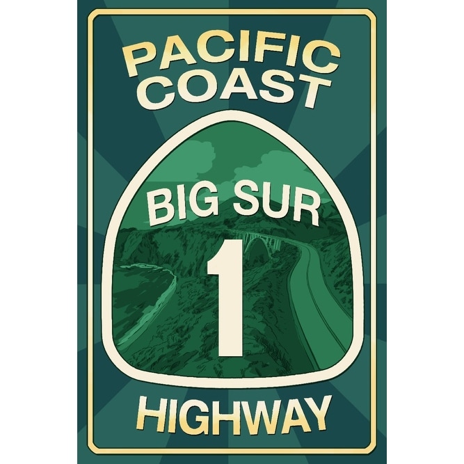 Big Sur California 1 Hwy Sticker Decal **FREE SHIPPING IN U.S.*