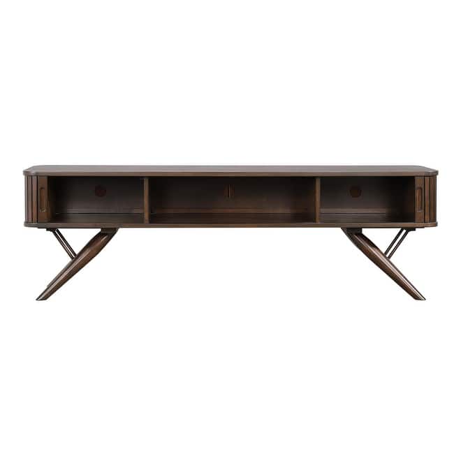 Stewart Walnut TV Stand with Sliding Door