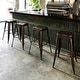 preview thumbnail 4 of 12, 4 Pack 30"H Backless Distressed Metal Indoor-Outdoor Barstool