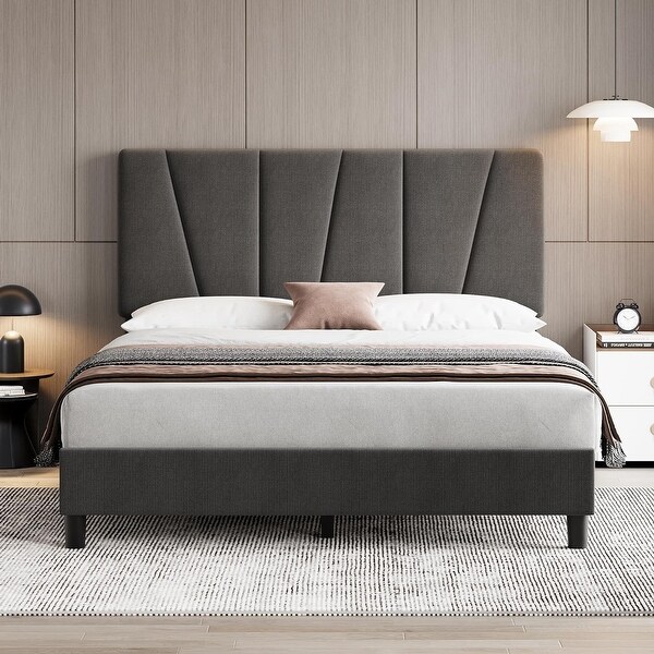 【状態良好】A BOOK OF BEDS MAYKOOSH Upholstered Button Tufted Bed Headboard, Height