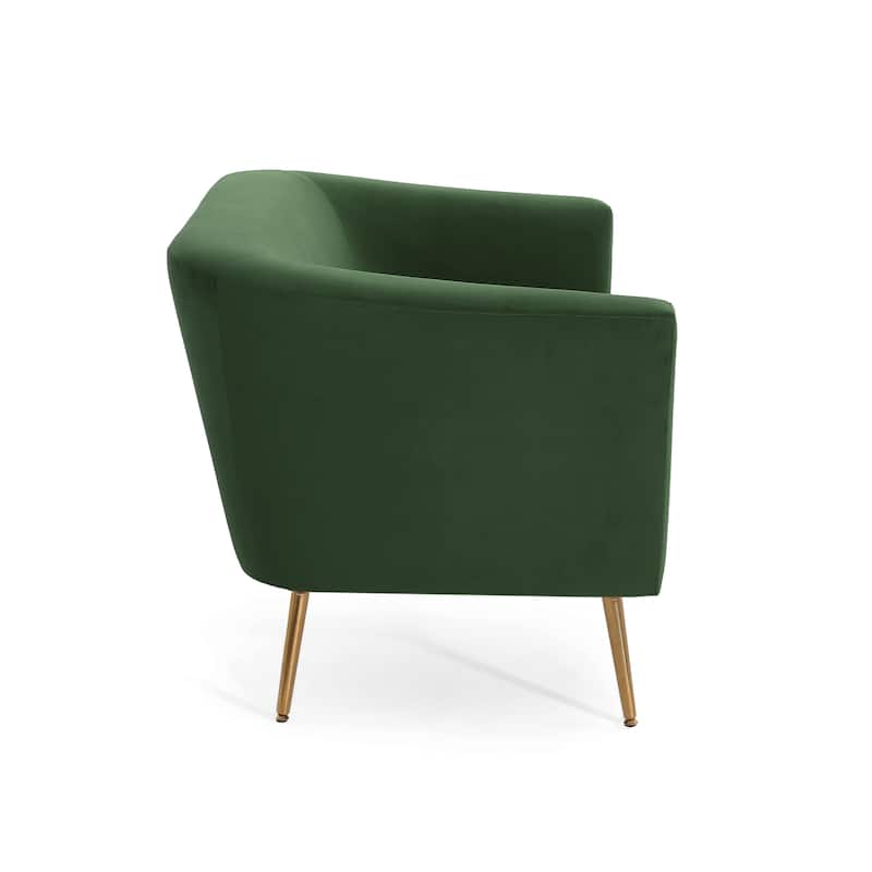 Roomfitters Modern Loveseat Sofa, Upholstered Small Couch for Living Room, Compact Accent Seating