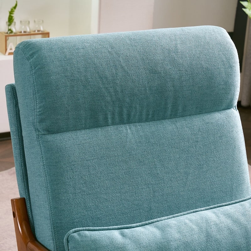 High Back Solid Wood Armrest Backrest Leisure Chair Accent Chair