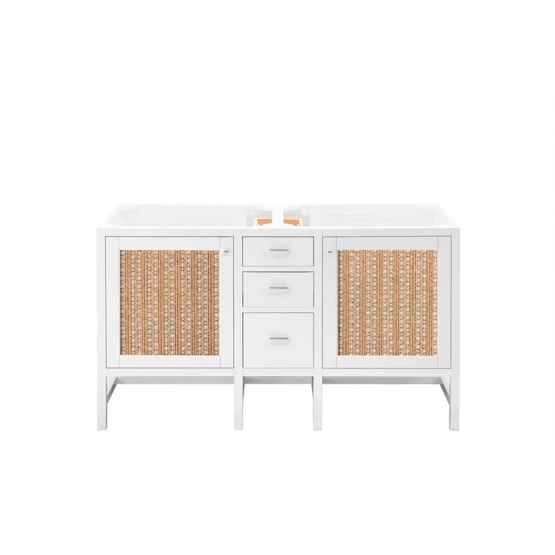 James Martin Vanities Addison 60" Double Vanity, Glossy White