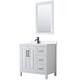 Option White / White Quartz Top / Matte Black Hardware
