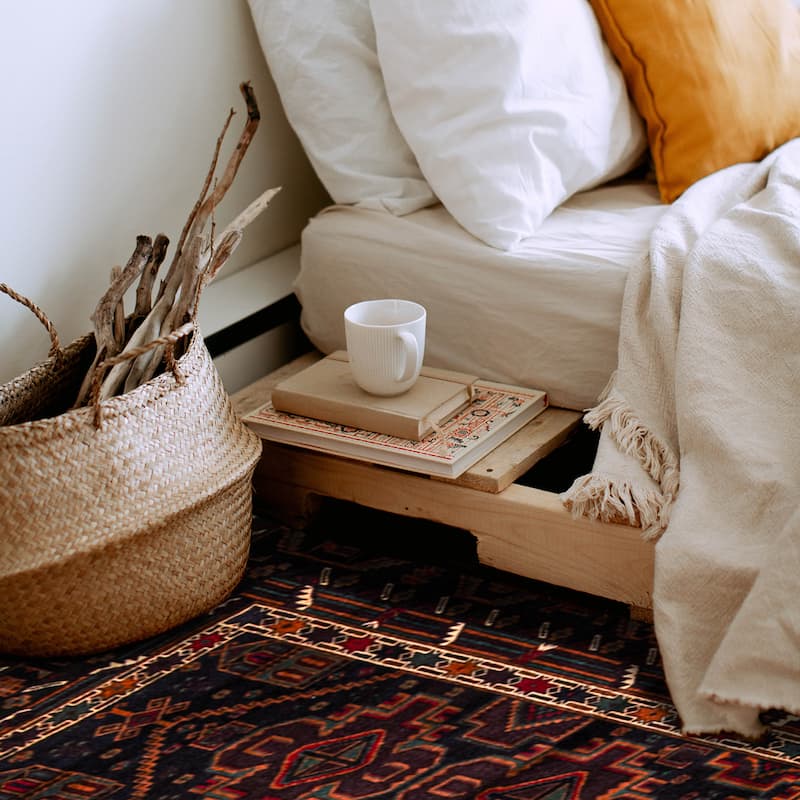 Teimani Navy Rug 2'11" x 4'6" - 2'11 x 4'6