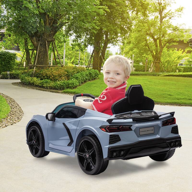 12V Kids Ride On Car Sports Licensed Corvette Electric Car Toy for Kids Best Gifts