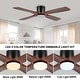 preview thumbnail 29 of 32, MLiAN 48" DC Flush Mount Ceiling Fan with Light Kit and Remote Control