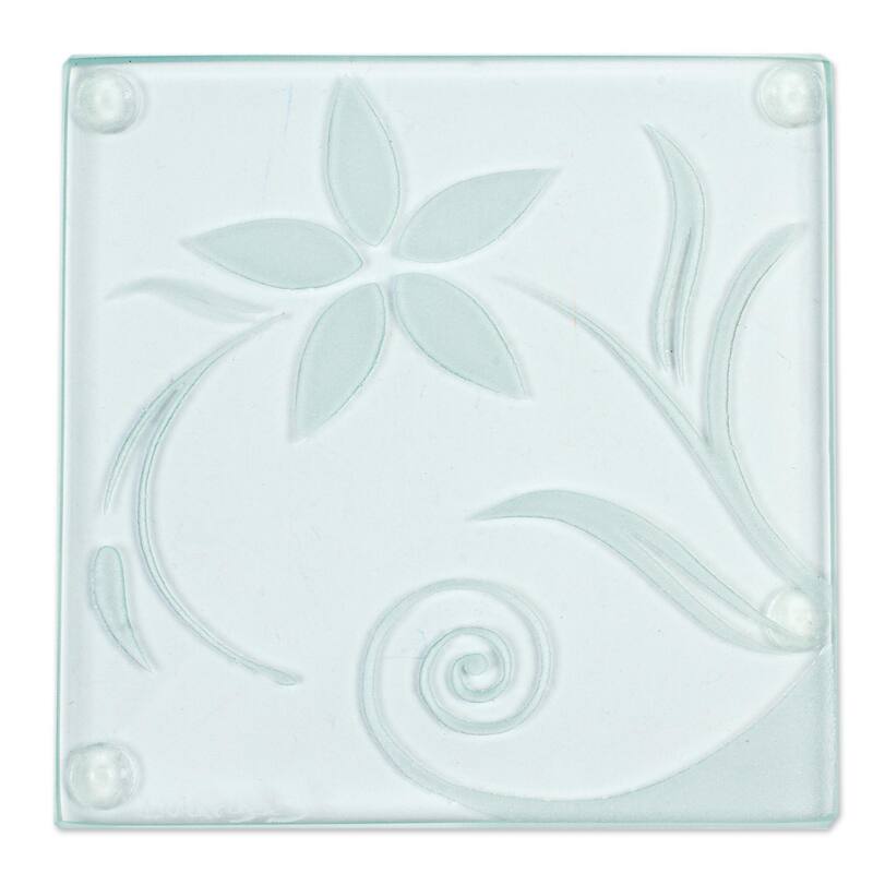 Novica Handmade Gentle Desert Breeze Glass Coasters (Set Of 4)