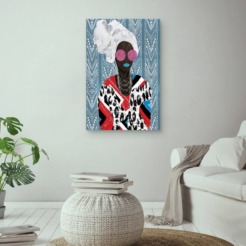 Queen Chevron by Nikki Chu Canvas Art Print