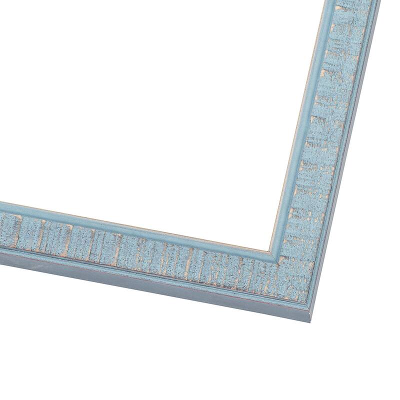 10x10 Frame Rustic Sky Blue Solid Wood Picture Frame | 0.75 Inch