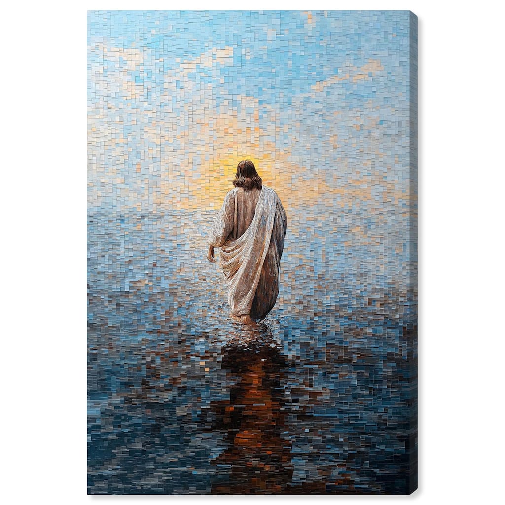 Water Walker Mosaic I Canvas by Art Remedy, Gallery Wrapped