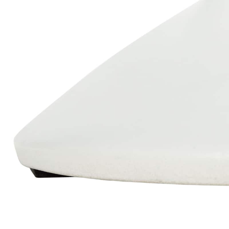 SAFAVIEH Outdoor Andrada Concrete Stool - 14.96" W x 14.96" L x 17.72" H - 15Wx15Dx18H