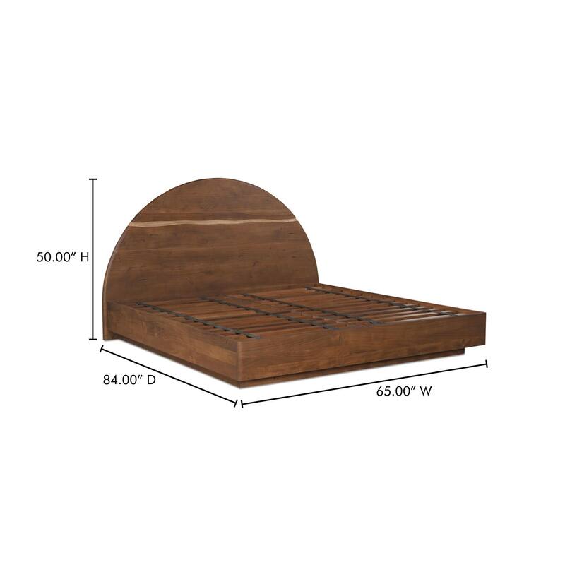 NADAAL STUDIOS Wilder, Wooden Bed With Arched Headboard