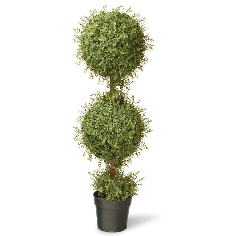 National Tree Company 4 ft Artificial Two-Ball Topiary - 48in.