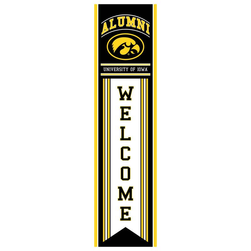 47" Porch Leaner Welcome Wall Sign, University of Iowa - Multi