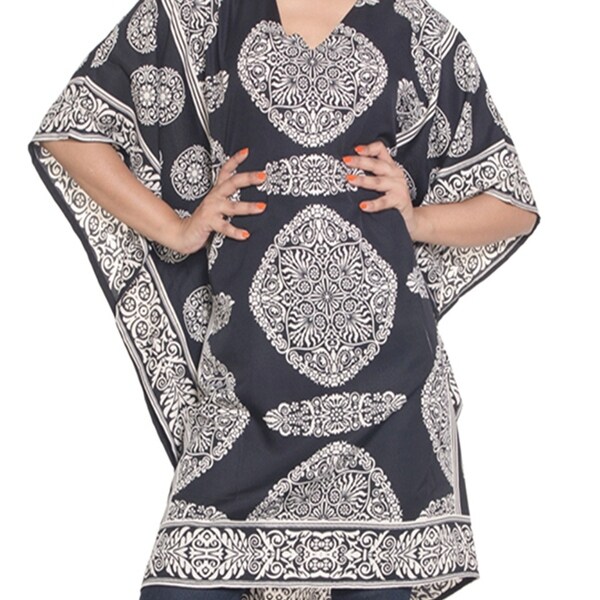ladies black tunic top